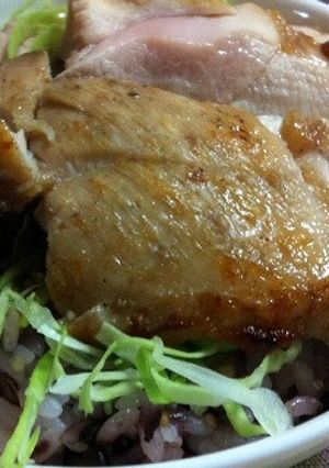 皮パリパリ:鶏の照焼き丼-レシピのメイン写真