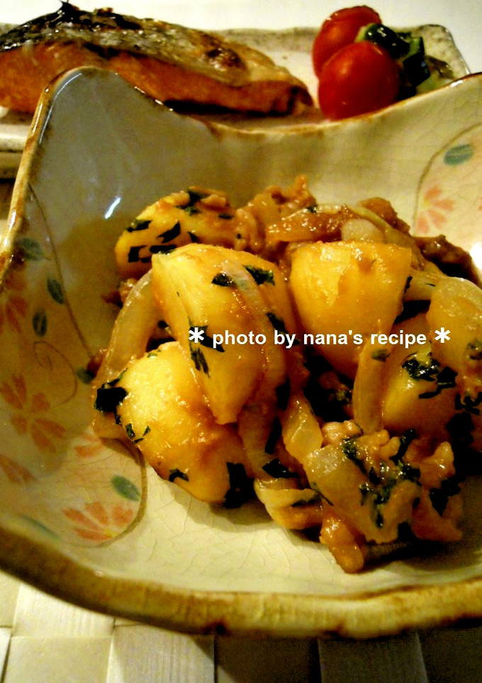 こってり★ジャガイモと豚の甘味噌炒め-レシピのメイン写真