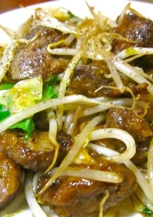 鶏レバーの野菜オイスター炒め-レシピのメイン写真