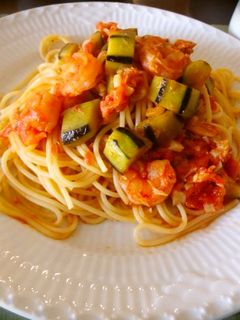 完熟トマトとナスのパスタ-レシピのメイン写真