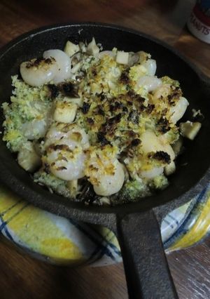 キノコとえびでカリカリエスカルゴバター風-レシピのメイン写真