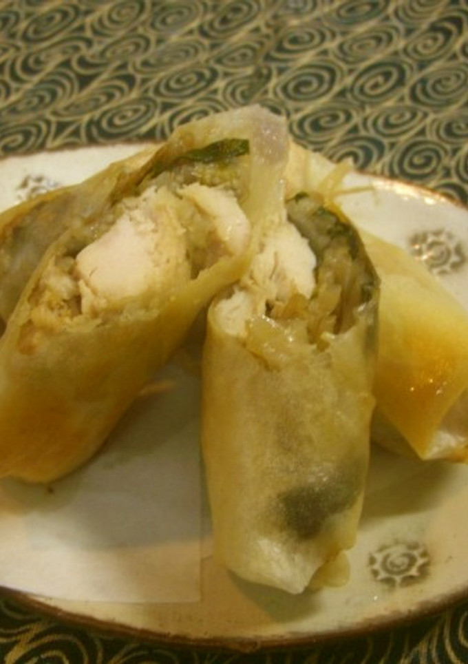 蒸し鶏と和え物の残りでリメイク春巻き-レシピのメイン写真