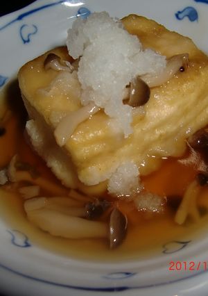 シンプルな揚げ出し豆腐（揚げ焼きだよ）-レシピのメイン写真