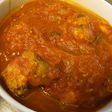 鶏団子のトマトソース煮込み