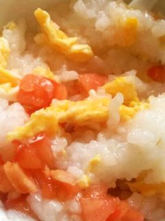 離乳食後期~お粥を美味しく☆タマトマ粥-レシピのメイン写真