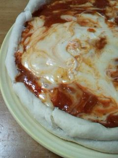 チーズタップリ!逆さまにするピザ-レシピのメイン写真