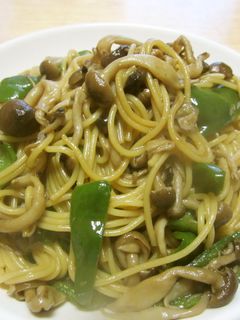 ピーマンとしめじの和風パスタ-レシピのメイン写真