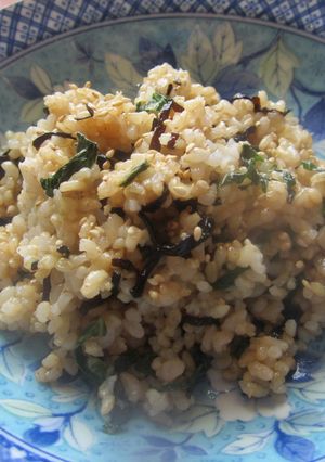 塩昆布と青シソの玄米チャーハン-レシピのメイン写真