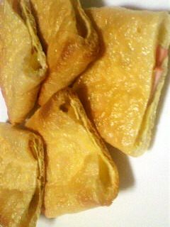 あぶらあげのチーズとハムの挟み焼き-レシピのメイン写真