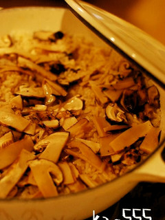 ルクルーゼで炊く 秋の松茸ご飯♪-レシピのメイン写真