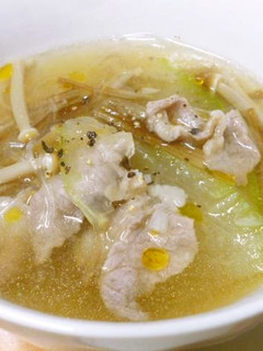とうがんの春雨スープ ニンニク風味-レシピのメイン写真