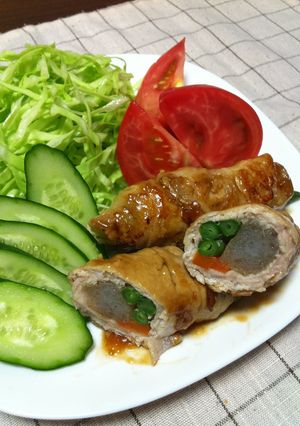 簡単ヘルシーコンニャクの肉巻き-レシピのメイン写真