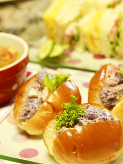 紫芋のポテサラサンド~ランチ-レシピのメイン写真