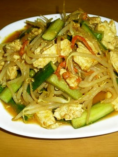 きゅうりinまぐろ野菜炒め(カレー風味)-レシピのメイン写真