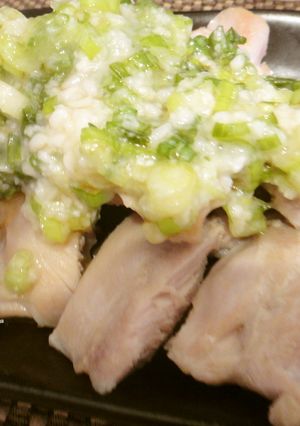 鶏のねぎ塩麹だれのせ-レシピのメイン写真