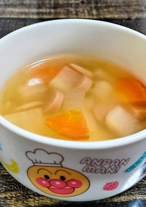 こども人気のコンソメスープ-レシピのメイン写真