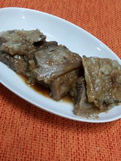 骨まで食べられる! 豚の軟骨の甘辛煮-レシピのメイン写真