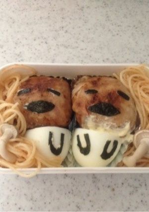 肉巻きおにぎりｄｅなめこ弁当-レシピのメイン写真