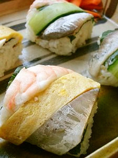 酢鯵と海老で手綱寿司-レシピのメイン写真