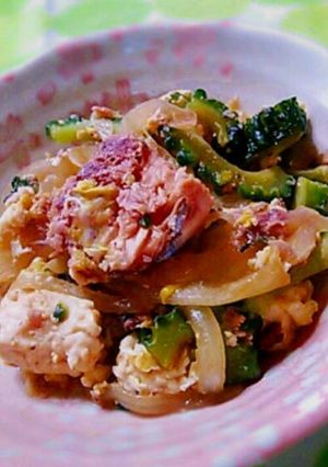 鯖缶のゴーヤチャンプルー-レシピのメイン写真