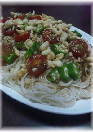 ☆夏に♪オクラとトマトの梅じそそうめん☆-レシピのメイン写真
