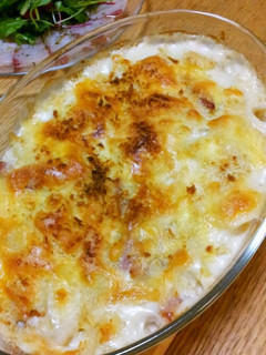 旦那さん絶賛!! ハムとポテトのグラタン-レシピのメイン写真
