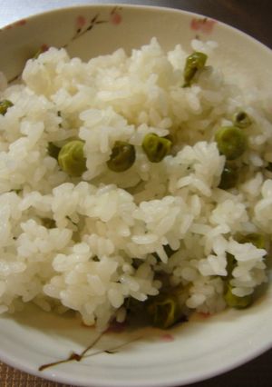 グリンピースの豆ごはん-レシピのメイン写真