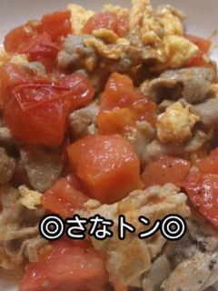 *豚肉とトマトの卵炒め*-レシピのメイン写真