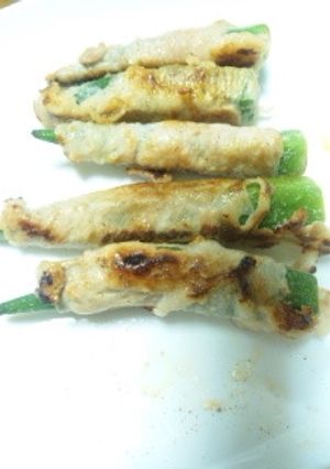 オクラの肉巻き-レシピのメイン写真