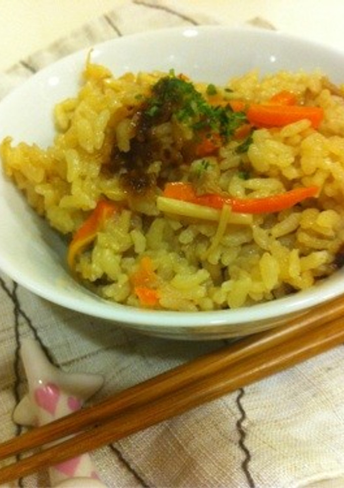 簡単♬ツナときのこ人参の炊き込みご飯-レシピのメイン写真