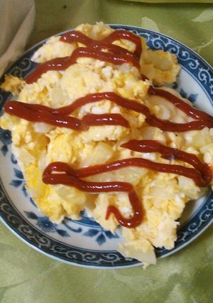 簡単 レンジでチーズポテトオムレツ-レシピのメイン写真