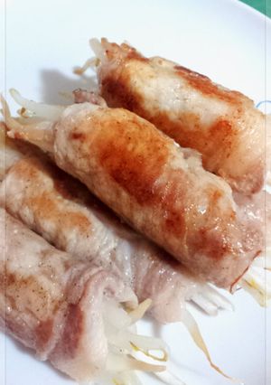 シャキシャキ！もやしの豚肉巻き☆-レシピのメイン写真