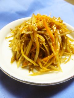 定番のきんぴらごぼうです-レシピのメイン写真