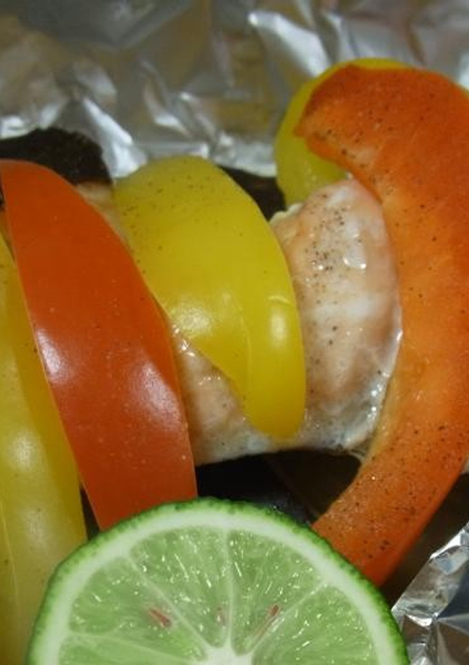 秋鮭と野菜の蒸し物-レシピのメイン写真