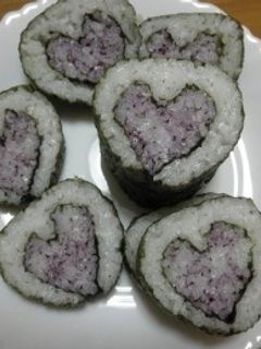 ハートの海苔巻き-レシピのメイン写真