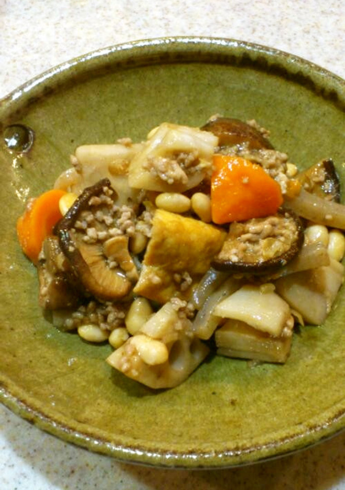 根菜と厚揚げのオイスターそぼろ餡-レシピのメイン写真