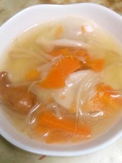 野菜たっぷりワンタンスープ-レシピのメイン写真