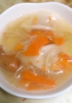 野菜たっぷりワンタンスープ-レシピのメイン写真
