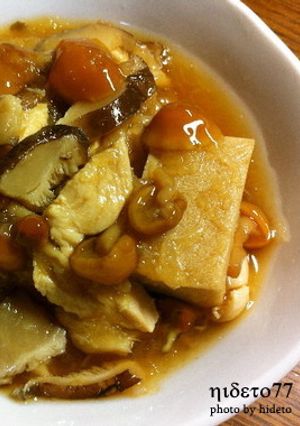 なめこたっぷり高野豆腐 みぞれ煮-レシピのメイン写真