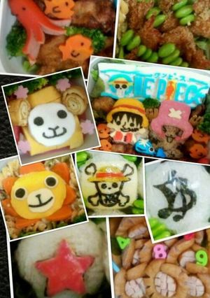 行楽 運動会 ワンピース キャラ弁-レシピのメイン写真