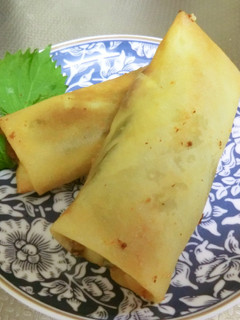 鶏ムネ納豆チーズ春巻き-レシピのメイン写真