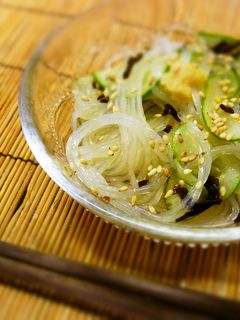 春雨とキュウリの塩こんぶ酢の物-レシピのメイン写真