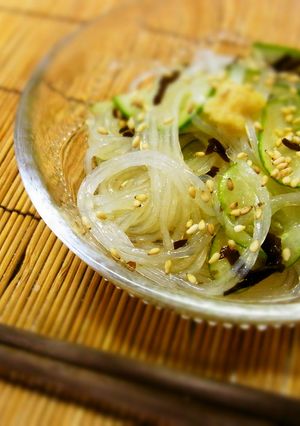 春雨とキュウリの塩こんぶ酢の物-レシピのメイン写真