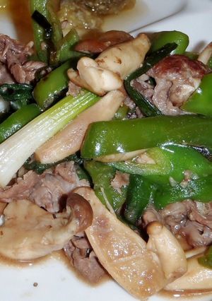 ピーマンと牛肉の塩麹炒め-レシピのメイン写真