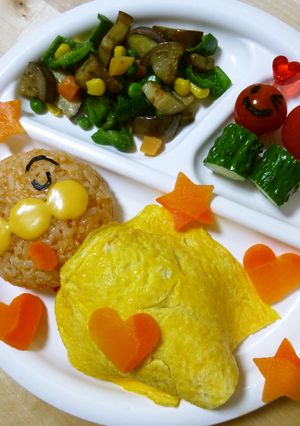 アンパンマンのお子様ランチ～オムライス～-レシピのメイン写真