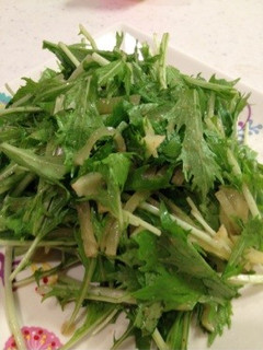 水菜とたくあんのシャキシャキサラダ-レシピのメイン写真