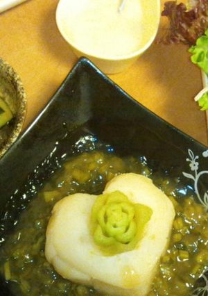 蕪の丸ごとふろふき餡掛け～ハートver.-レシピのメイン写真