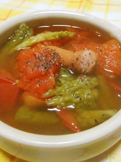 トマトとゴーヤのスープ-レシピのメイン写真