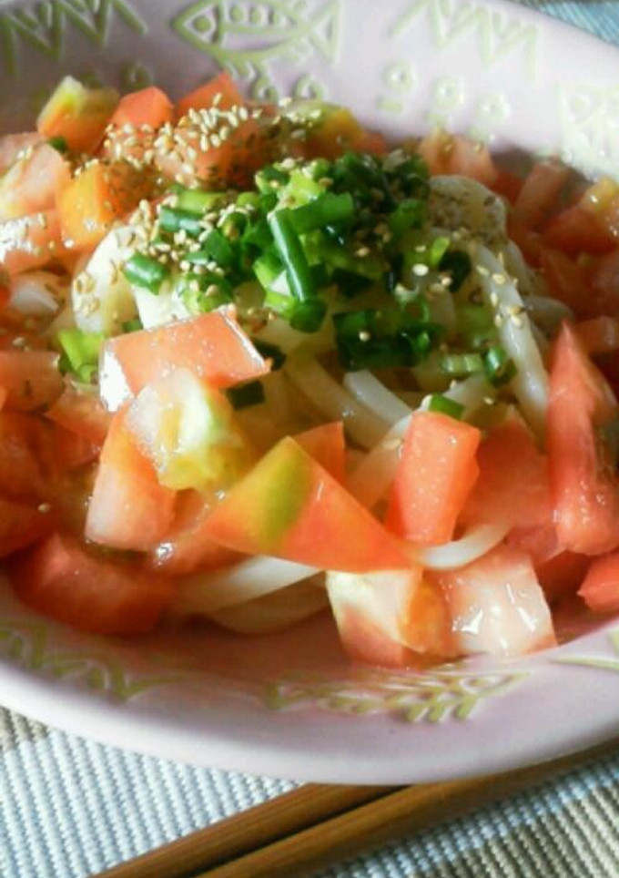 トマト尽くしの冷やしうどん-レシピのメイン写真