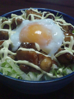 ☆鶏の梅テリマヨ丼♪温玉のせ〜☆-レシピのメイン写真